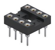 DIP SOCKET, 8POS, 2.54MM, THROUGH HOLE