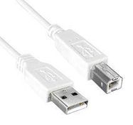 USB CORD, 2.0 A PLUG-B PLUG, 10FT