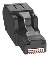 RJ45 CONN, PLUG, 8P8C, 1PORT, BLACK