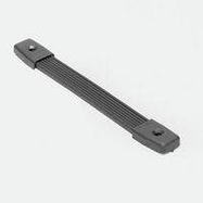 Rubber Strap Handle - 10 1/4" Length Including End Caps - Nickel