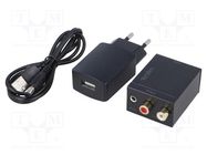 Digital-to-analog converter; 5VDC; black LOGILINK