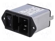 Connector: AC supply; socket; male; 10A; 250VAC; IEC 60320; 0.3mH SCHURTER