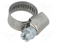 Worm gear clamp; W: 9mm; Clamping: 10÷16mm; chrome steel AISI 430 MPC INDUSTRIES