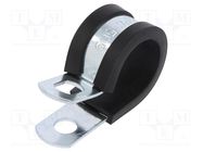 Fixing clamp; ØBundle : 17.5÷19mm; W: 13mm; steel; SL; W1; DIN 3016 MPC INDUSTRIES