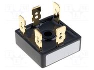 Bridge rectifier: three-phase; Urmax: 200V; If: 25A; Ifsm: 360A; THT VISHAY