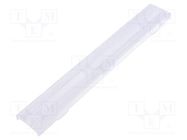 LED lens; rectangular; polycarbonate; transparent; H: 12mm LEDIL