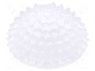 LED lens; round; polycarbonate; transparent; Mounting: socket LEDIL