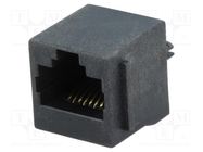 RJ45; socket; PIN: 8; Cat: 5; Layout: 8p8c; THT; straight ENCITECH