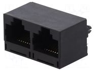 Connector: RJ45; socket; PIN: 8; Cat: 5; 8p8c; THT; angled ENCITECH