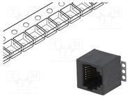 Connector: RJ12; socket; PIN: 6; Cat: 5; Layout: 6p6c; SMT; vertical ENCITECH