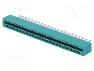 Connector: card edge; PIN: 44; soldering; on PCBs; gold-plated EDAC