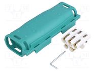 Gel cable joint; RELICON; polypropylene PP; IPX8; green; Y: 180mm HELLERMANNTYTON