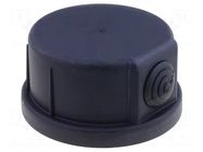 Protective cap; for capacitors; Ø: 75mm; Body dim: Ø75mm; H: 75mm DUCATI ENERGIA