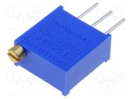 Potentiometer: mounting; multiturn; 500kΩ; 500mW; THT; ±10%; linear BOURNS