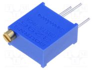 Potentiometer: mounting; multiturn; 100kΩ; 500mW; THT; ±10%; linear BOURNS