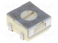 Potentiometer: mounting; single turn,horizontal; 50Ω; 250mW; SMD BOURNS