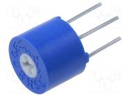 Potentiometer: mounting; horizontal,multiturn; 5kΩ; 0.5W; THT BOURNS