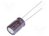 Capacitor: electrolytic; low ESR; THT; 390uF; 6.3VDC; Ø8x11.5mm NICHICON