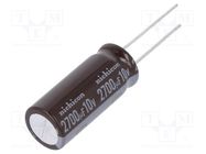 Capacitor: electrolytic; low ESR; THT; 2700uF; 10VDC; Ø12.5x30.5mm NICHICON