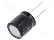 Capacitor: electrolytic; THT; 47uF; 250VDC; Ø18x20mm; Pitch: 7.5mm NICHICON