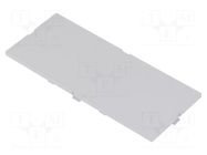 Front panel; with frame,with holder; grey ITALTRONIC