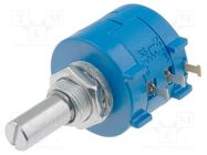 Potentiometer: shaft; multiturn; 5kΩ; 2W; ±5%; 6.35mm; linear; IP40 BOURNS