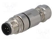 Connector: M12; plug; PIN: 5; male; B code-Profibus; for cable; IP65 DEGSON ELECTRONICS