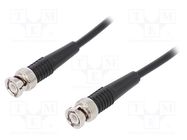 Test lead; BNC plug,both sides; Len: 1m; black; 1GHz SCHÜTZINGER