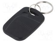 RFID pendant; plastic; black; 125kHz; 8BROM 