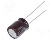 Capacitor: electrolytic; low ESR; THT; 3.3uF; 200VDC; Ø10x12.5mm NICHICON