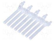 Fiber for LED; Ø3mm; L: 30mm; No.of mod: 8; round; Front: flat MENTOR