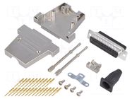 Connector: D-Sub; PIN: 25; plug; male; soldering; for cable; black ENCITECH