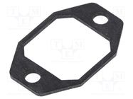 Socket gasket; G; flange (2 holes); IP65 HIRSCHMANN