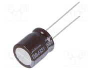 Capacitor: electrolytic; low ESR; THT; 150uF; 63VDC; Ø12.5x15mm NICHICON