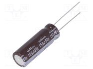 Capacitor: electrolytic; low ESR; THT; 27uF; 100VDC; Ø10x12.5mm NICHICON