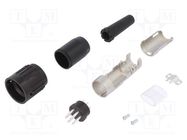 Connector: DIN; plug; male; PIN: 7; straight; for cable; soldering AMPHENOL