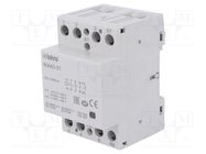 Contactor: 4-pole installation; 40A; 230VAC; NC + NO x3 ISKRA