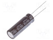 Capacitor: electrolytic; low ESR; THT; 82uF; 100VDC; Ø10x30.5mm NICHICON