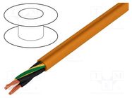 Wire: motor; chainflex® CF885; 4G10mm2; PVC; orange; stranded; Cu IGUS