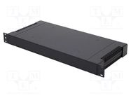 Enclosure: rack mounting; Standard: 19"; 1U; black; rack; Y: 203mm GAINTA