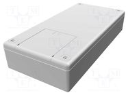 Enclosure: multipurpose; X: 110mm; Y: 220mm; Z: 44mm; 1599; ABS; grey HAMMOND