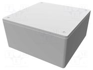 Enclosure: multipurpose; X: 123mm; Y: 123mm; Z: 60mm; 1591XX; ABS HAMMOND