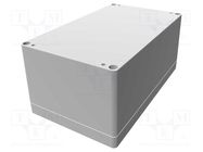 Enclosure: multipurpose; X: 120mm; Y: 200mm; Z: 90mm; 1554; grey; IP66 HAMMOND