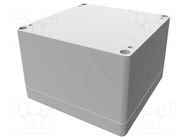 Enclosure: multipurpose; X: 120mm; Y: 120mm; Z: 80mm; 1554; grey HAMMOND