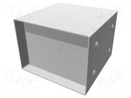 Enclosure: with panel; vented; 1458; X: 102mm; Y: 102mm; Z: 76mm; blue HAMMOND