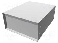 Enclosure: with panel; 1458; X: 203mm; Y: 254mm; Z: 102mm; steel; blue HAMMOND