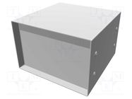 Enclosure: with panel; 1458; X: 152mm; Y: 152mm; Z: 102mm; steel; blue HAMMOND