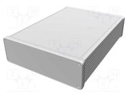 Enclosure: with panel; 1455; X: 165mm; Y: 220mm; Z: 51mm; aluminium HAMMOND