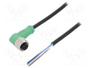 Connection lead; M12; PIN: 4; angled; 10m; plug; 250VAC; 4A; SAC; PVC PHOENIX CONTACT