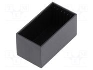 Enclosure: designed for potting; X: 22mm; Y: 42mm; Z: 21mm; black TEKO